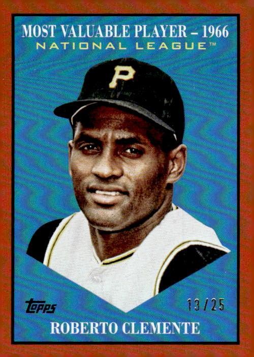 2025 Topps Update #MV-33 Roberto Clemente Most Valuable Orange Foil #/25