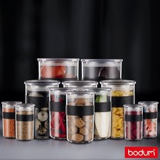 Bodum PRESSO 12 Storage Jars Containers with Lids