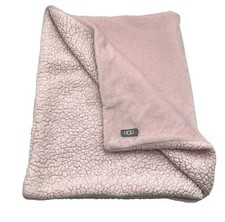 UGG Casey Frosted Sherpa Fleece Pink Baby Girl Blanket 30" x 40"