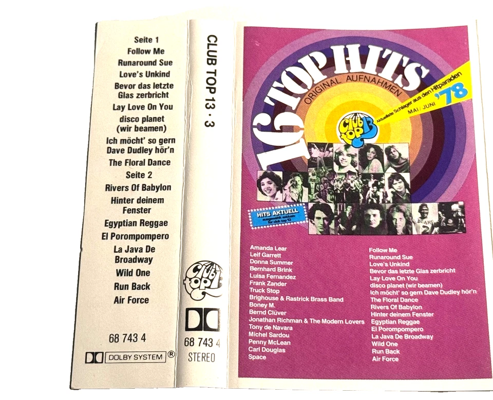 Club Top 13 - MC - 16 top Hits Mai/Juni 1978 - Musik Kassette 68 743 4 - Bild 4 von 4