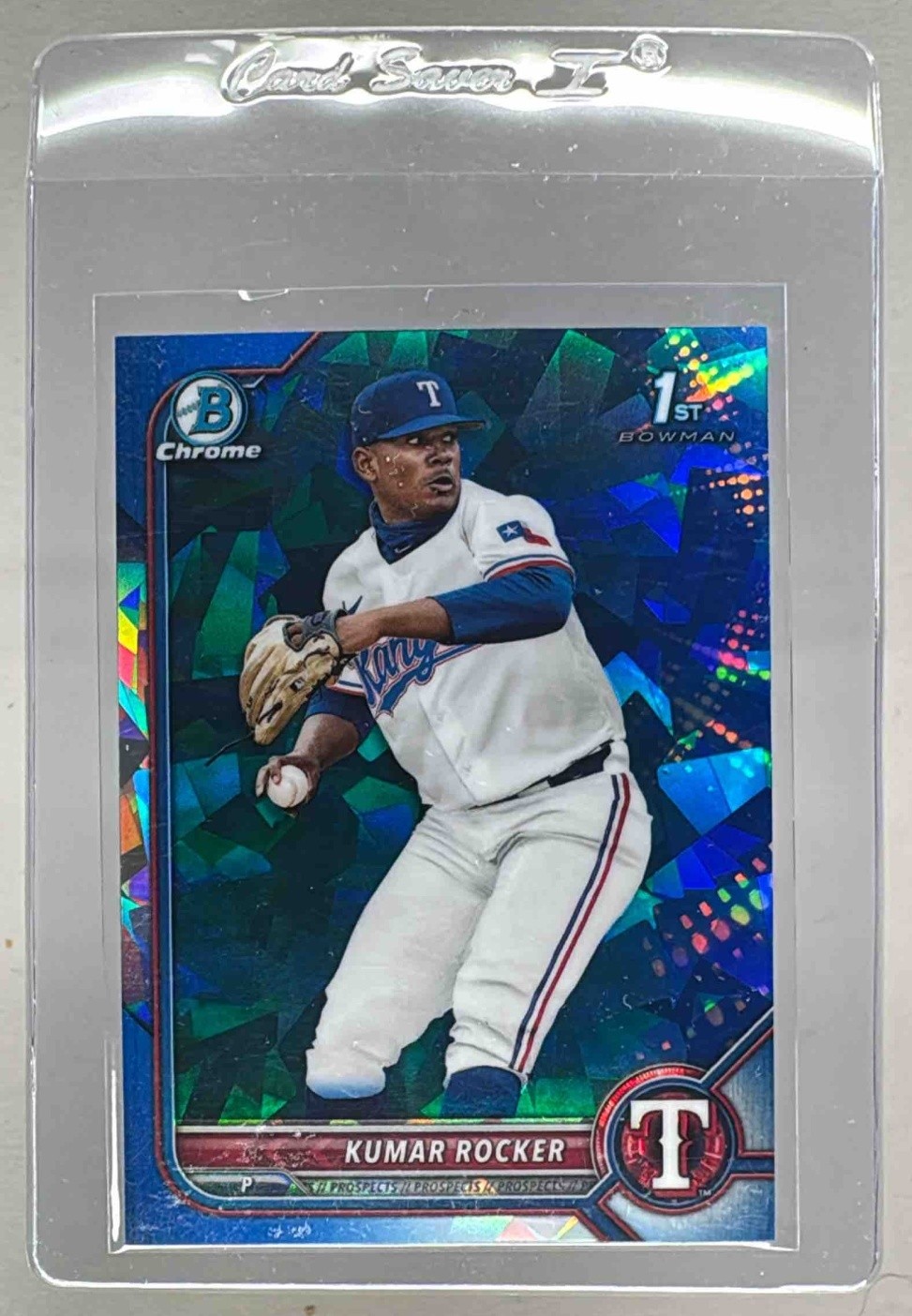 Kumar Rocker 2022 Bowman Draft Sapphire #BDC-164 Chrome 1st RC