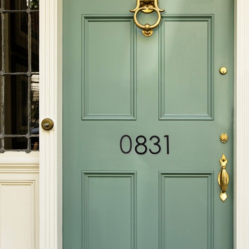 10 Pcs Number Front Door Sign Address Stickers Office Decal - Picture 4 of 12