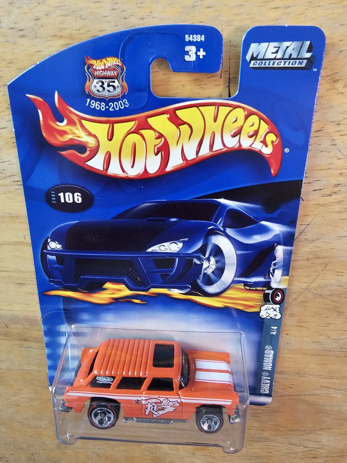 Hot Wheels Chevy Nomad, Orange; 2002 Collector No. 106