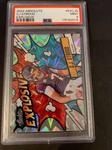 2024 Panini Absolute - Explosive C.J. Stroud PSA 9 Mint #EX-CJS🔥🔥🔥