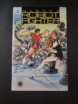 Valiant MAGNUS ROBOT FIGHTER (1991) #1 Key 1st Issue w/ Coupons (NM-)