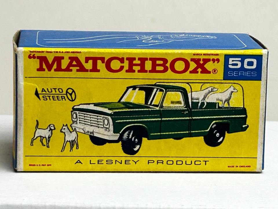 Matchbox No. 50 Ford Kennel Pickup Truck with Original Box, Nice - Image 4 of 4