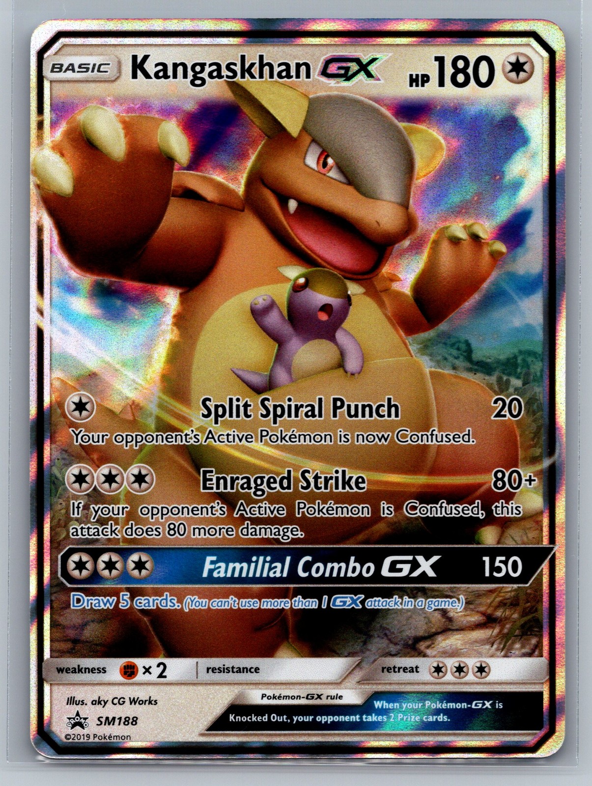 Kangaskhan GX SM Promos #SM188 Promo,Holo Pokemon Card