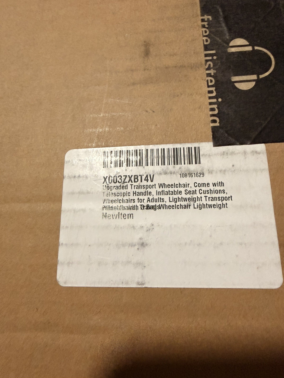 Upgraded Transport Wheelchair, Telescopic Handle, Inflatable Seat, light weight 