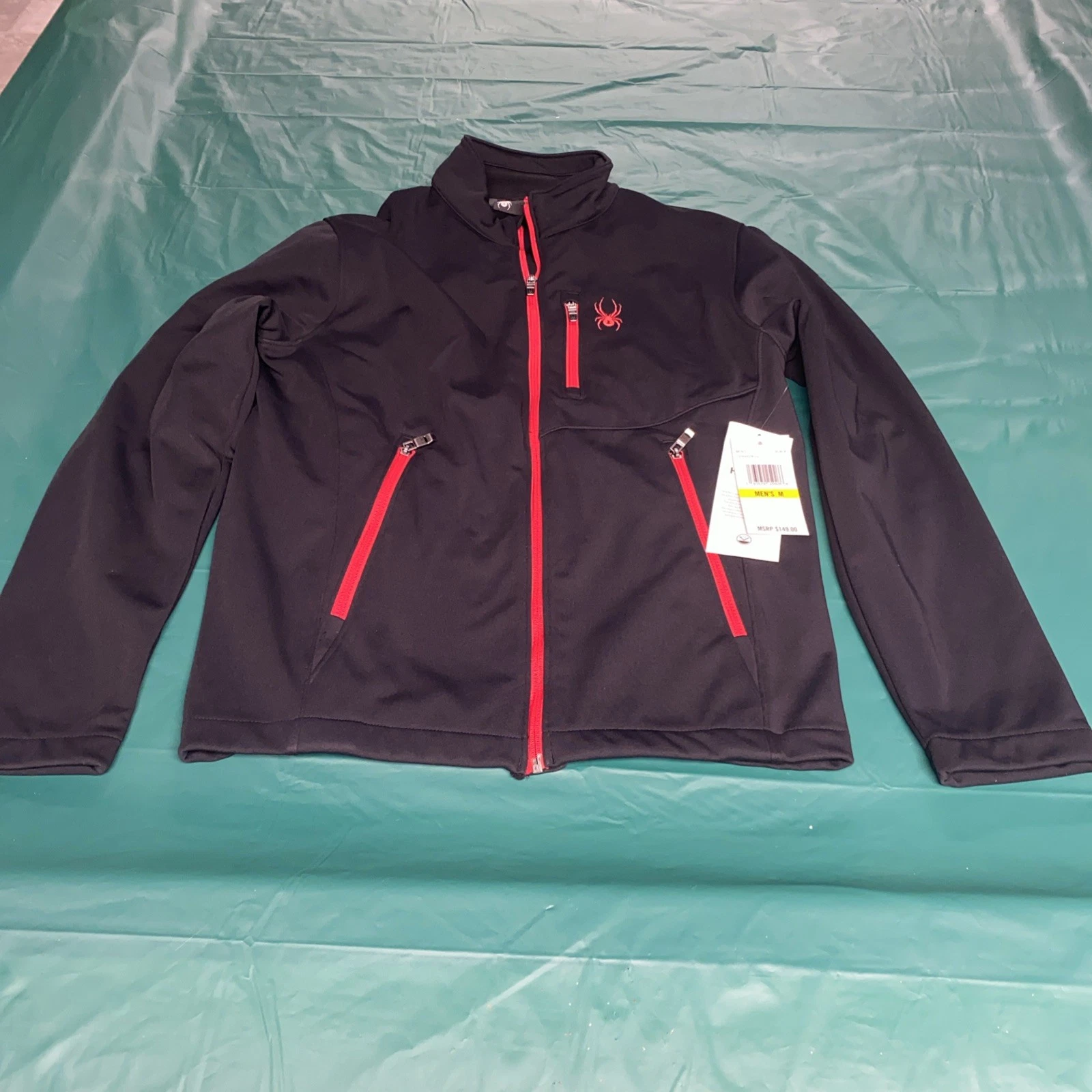 Spyder Men's Full Zip Soft Shell Jacket Size M New