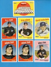 2008 Topps Heritage Toronto Blue Jays 1-720 Master Team Set SPs Black Backs!