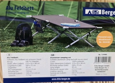 Feldbetten  210 cm ( 2 Stück )
