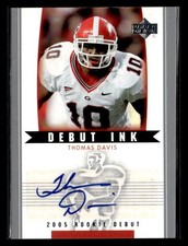 2005 Upper Deck Rookie Debut #DI-TD Thomas Davis Debut Ink
