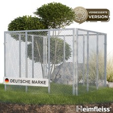 Garten Komposter Metall 100x100x75 cm Kompostbehälter 750L für Abfall Laub Rasen