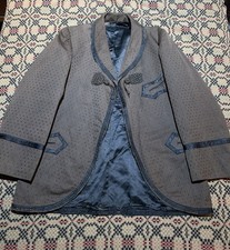 Rare Antique 19th Century Smoking Jacket/Library Coat, Size 38 Poor Condition