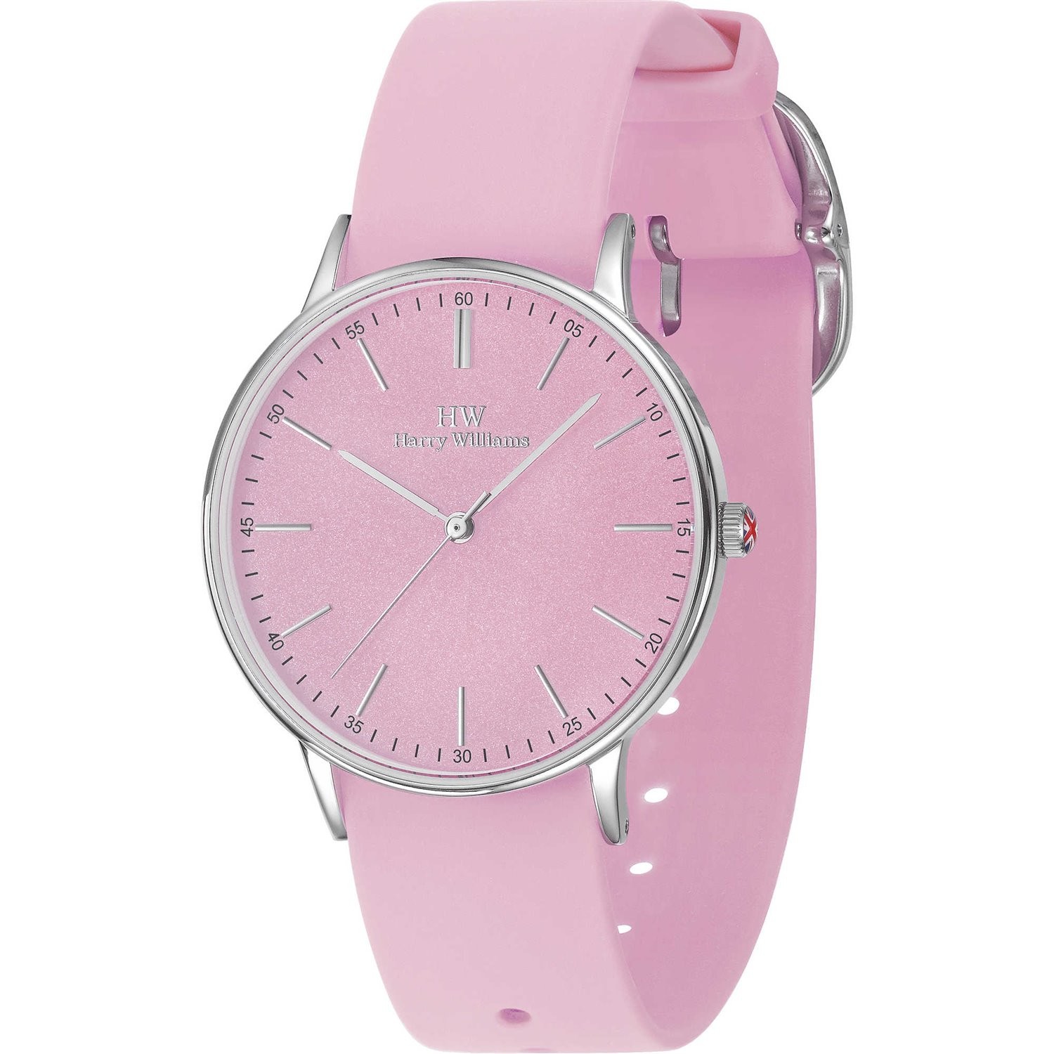 Montre Harry Williams HW-2417L/01 boîtier acier et finitions luxe argent