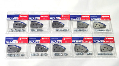 Lot 10 Nisus 110R Ice Auger Blades 4-3/8'' 110mm Clockwise Rotation - Iceberg