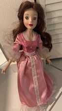 RARE Disney Princess Belle Brass Key Collectibles 2003 Porcelain Keepsake Doll
