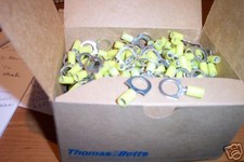 NIB 500 THOMAS BETTS STA-KON RING TERMINAL NYLON INSUL.