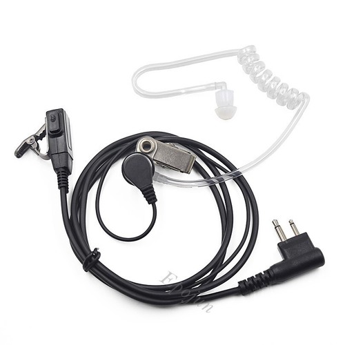 10X 2-Pin Earpiece Headset Mic for Motorola 2-Way Radio Walkie Talkie Headphones - Picture 3 of 7