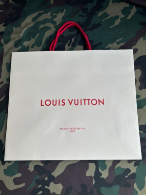 Louis Vuitton Einkaufstasche Weiß Logo Rot ~ The Shopper 40 x 34 x T 15,50 cm