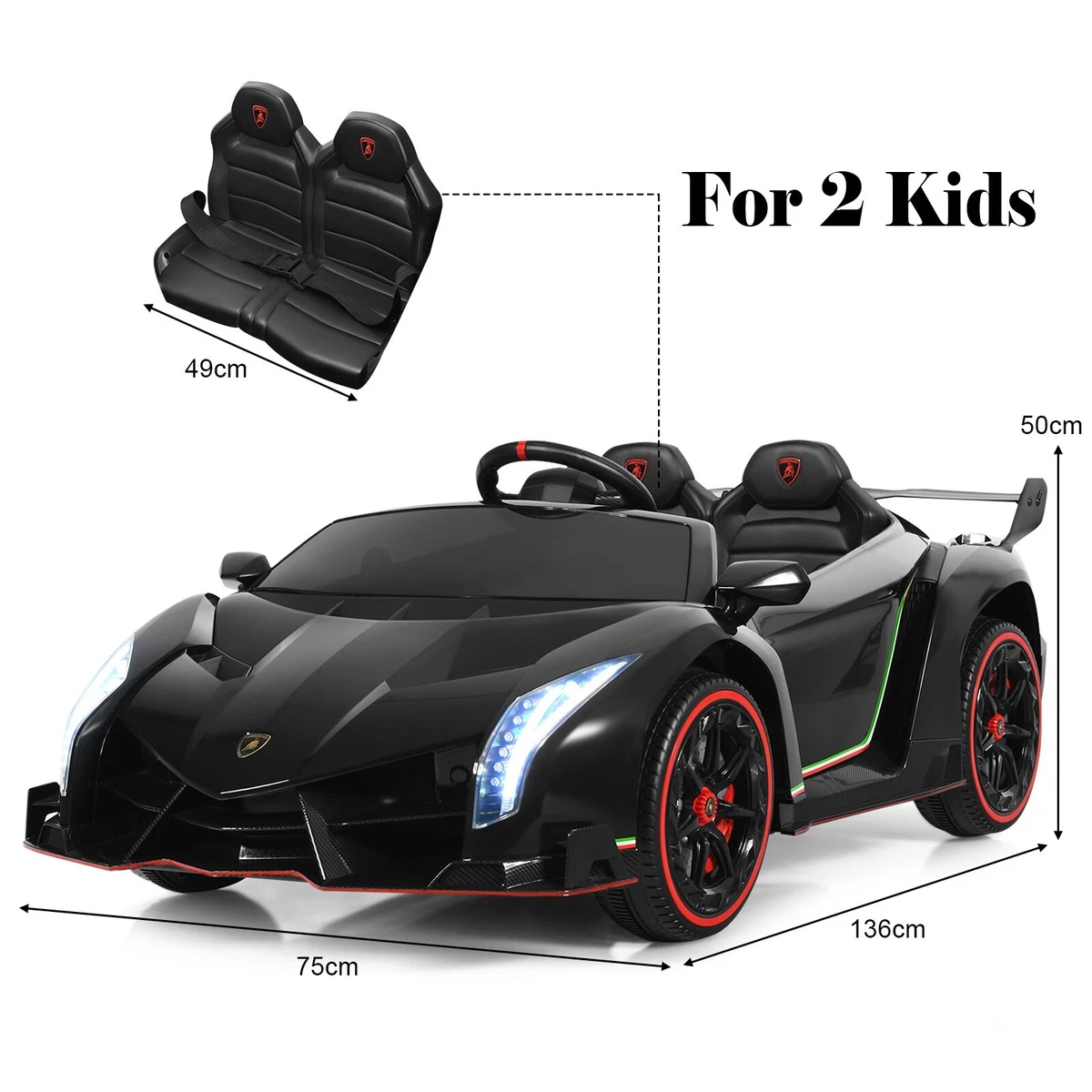 Kiddie roadster shop 12v battery power