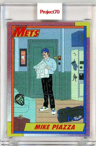 2021 TOPPS PROJECT 70 - MIKE PIAZZA BY OLDMANALAN - RAINBOW FOIL 33/70 #197