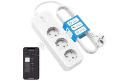 Eightree Smart Wlan Steckdosenleiste ET 43 mit 3 AC Anschlüsse Leiste smarthome