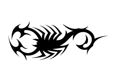 Tribal Scorpion Stencil 350 micron Mylar not thin stuff #TaT0105