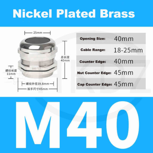 Kabelverschraubung PG7-PG63 Metrisch Metal Verschraubung M10-M100 Edelstahl IP68 - Bild 40 von 118