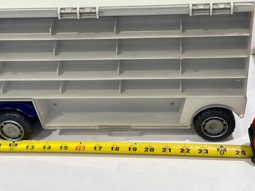 Big Rig Truck Hauler Car Carrier Holds 44 Die Cast Cars With Handle - Picture 8 of 10