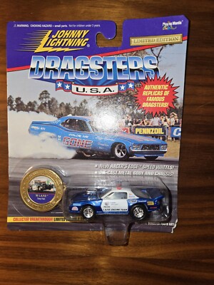 Johnny Lightning Dragsters USA 92 L.A.P.D. Tony Foti's series 2  Diecast On Card