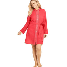 Draper James X Lands End Shirt Dress Swim Cover-up