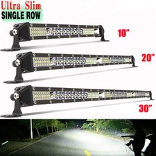 10 20 30 50 Slim Led Light Bar Flood Spot Combo Driving Offroad Ute Atv 4wd