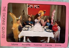 Postcard Vtg The Dionne Quints Quintuplets North Bay Ontario Canada 4x6