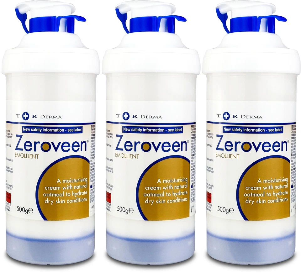 ZERODERMA Zeroveen Emollient Cream 500g X 3