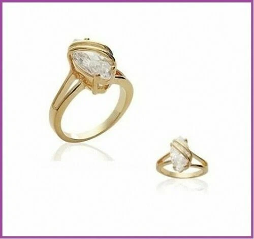 Bagues avec pierre précieuse en plaqué or jaune or jaune, 18 carats