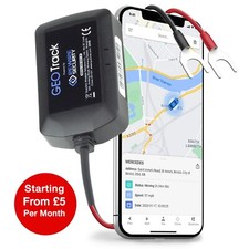 GeoTrack Echtzeit Flotte GPS Tracker Autos Vans Wohnmobile LKW Camper PAYG