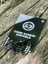 Corkscrew Swivels Size 8. Cork Screw Carp Swivels. Fishing Terminal Tackle