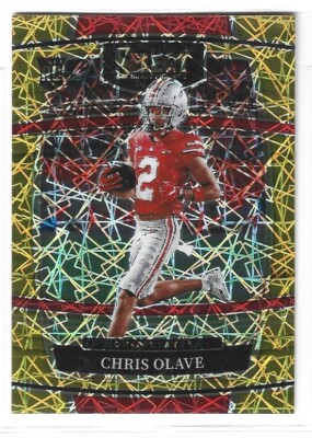 Chris Olave Saints Ohio State 2022 Select Draft Picks RC #5 PRIZMS GOLD LAZER