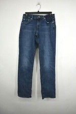 Levi Strauss Junior Dark Denim Straight Leg Boot Cut Casual Curve Pocket Jean 27