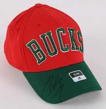 2009-13 Brandon Jennings Milwaukee Bucks Signed 1971 NBA Champs Cap (JSA)