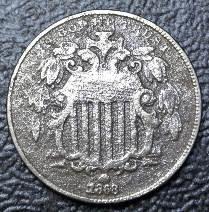 1868 USA - 5 CENTS NICKEL - COPPER-NICKEL - Shield | eBay