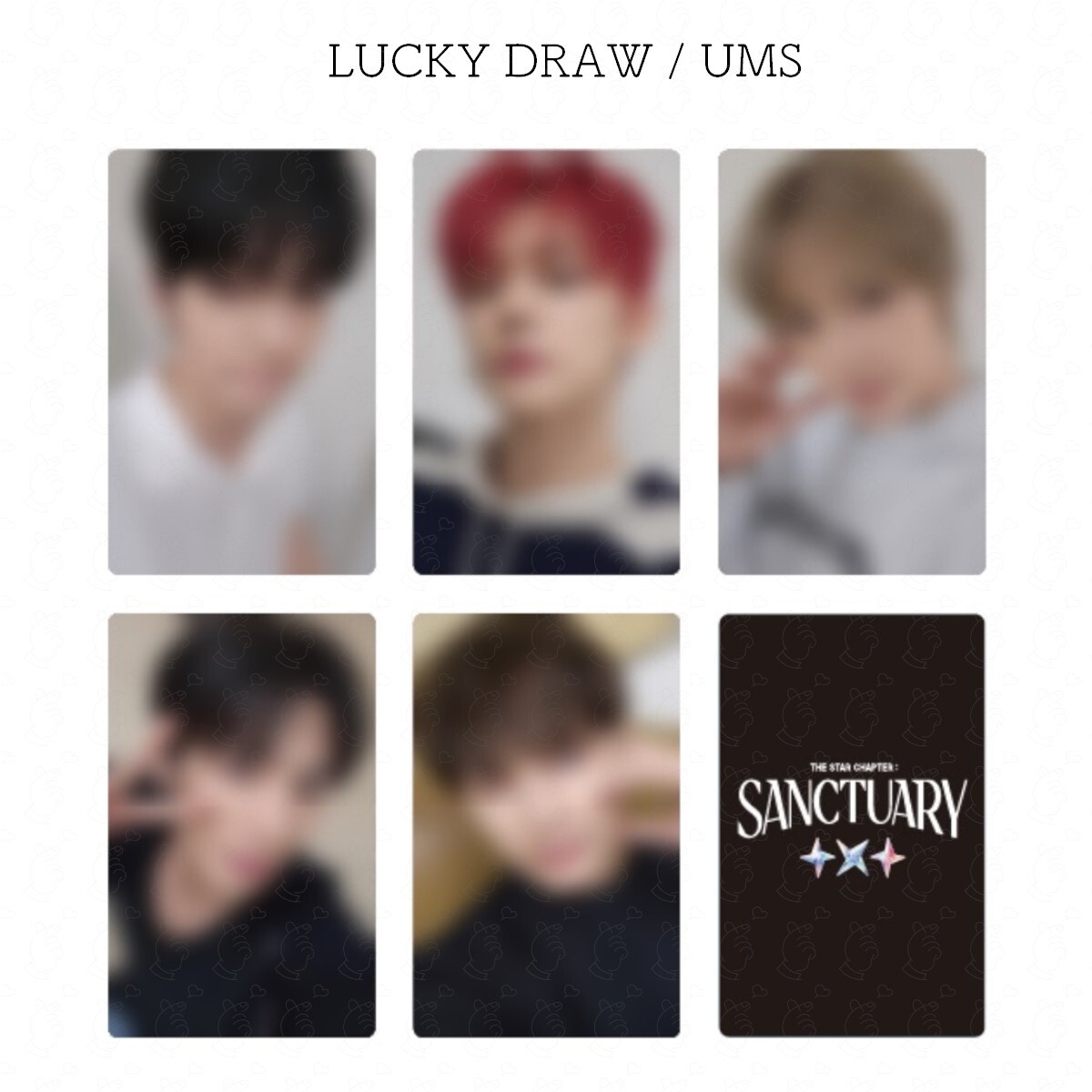 TXT THE STAR CHAPTER SANCTUARY ALBUM JAPAN POB LUCKY DRAW TXT THE STAR CHAPTER SANCTUARY ALBUM JAPAN POB LUCKY DRAW
