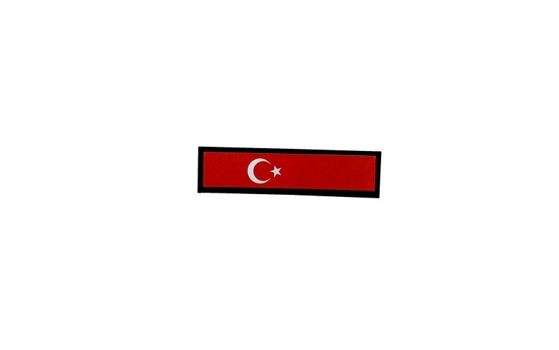 Patch écusson Brodé Drapeau Turquie - Thermocollant 7 X 4,5 Cm, 100% Polyester - Pour Sac, Veste, Casquette - 3