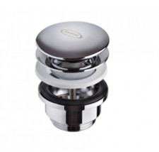 PILETTA CLICK CLACK 11/4 JACUZZI IN OTTONE CROMATO PER LAVABO E BIDET CON VITE