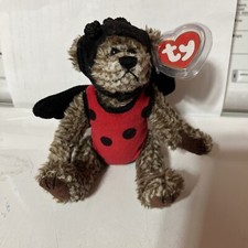 Ty Attic Treasure Collection Bugsy The Bear Jointed Ladybug