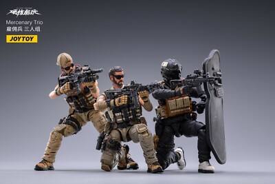 JOYTOY ミリタリーフィギュア3体セット InStock] JoyToy 1/18 3.75 Inch Mercenary Trio Three Action Figures