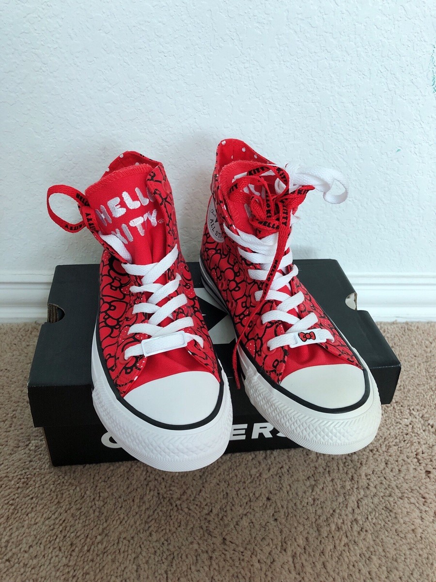Size 7 Women/5 Men- Converse Hello Kitty x Chuck Taylor All Star Size 7 Women/5 Men- Converse Hello Kitty x Chuck Taylor All Star
