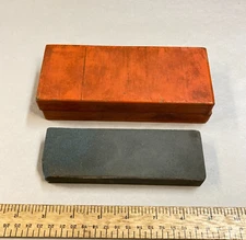 Sharpening Stone Double Sided Combination Stone w/ Wood Case
