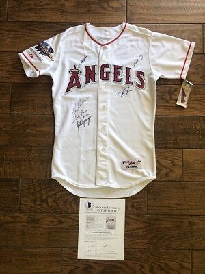 Angels Jersey 2002 World Series Champions Team Signed Autograph With  Beckett LOA 